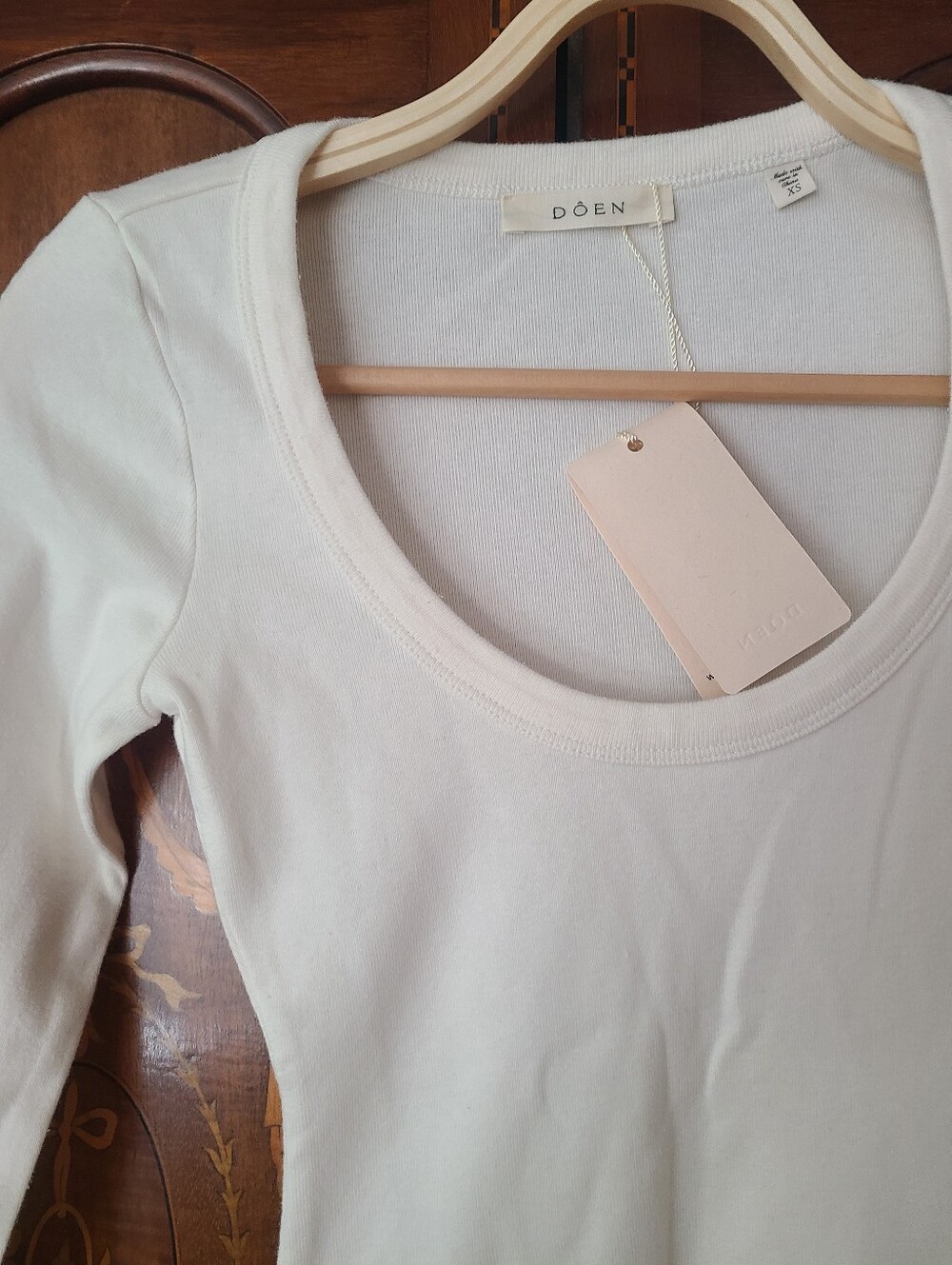 NWT Doen Romy Tee In Salt - Picture 3 of 5